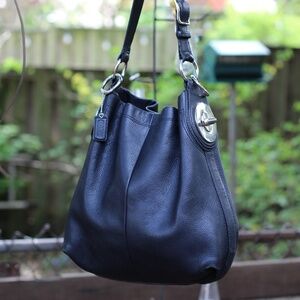 Coach Black Leather Vintage Hobo